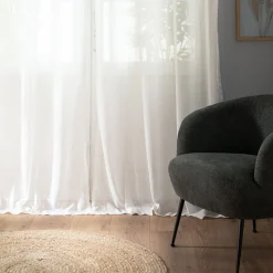 Voilage*alinea Voilage à œillets en polyester 135x300cm - ventoux Blanc