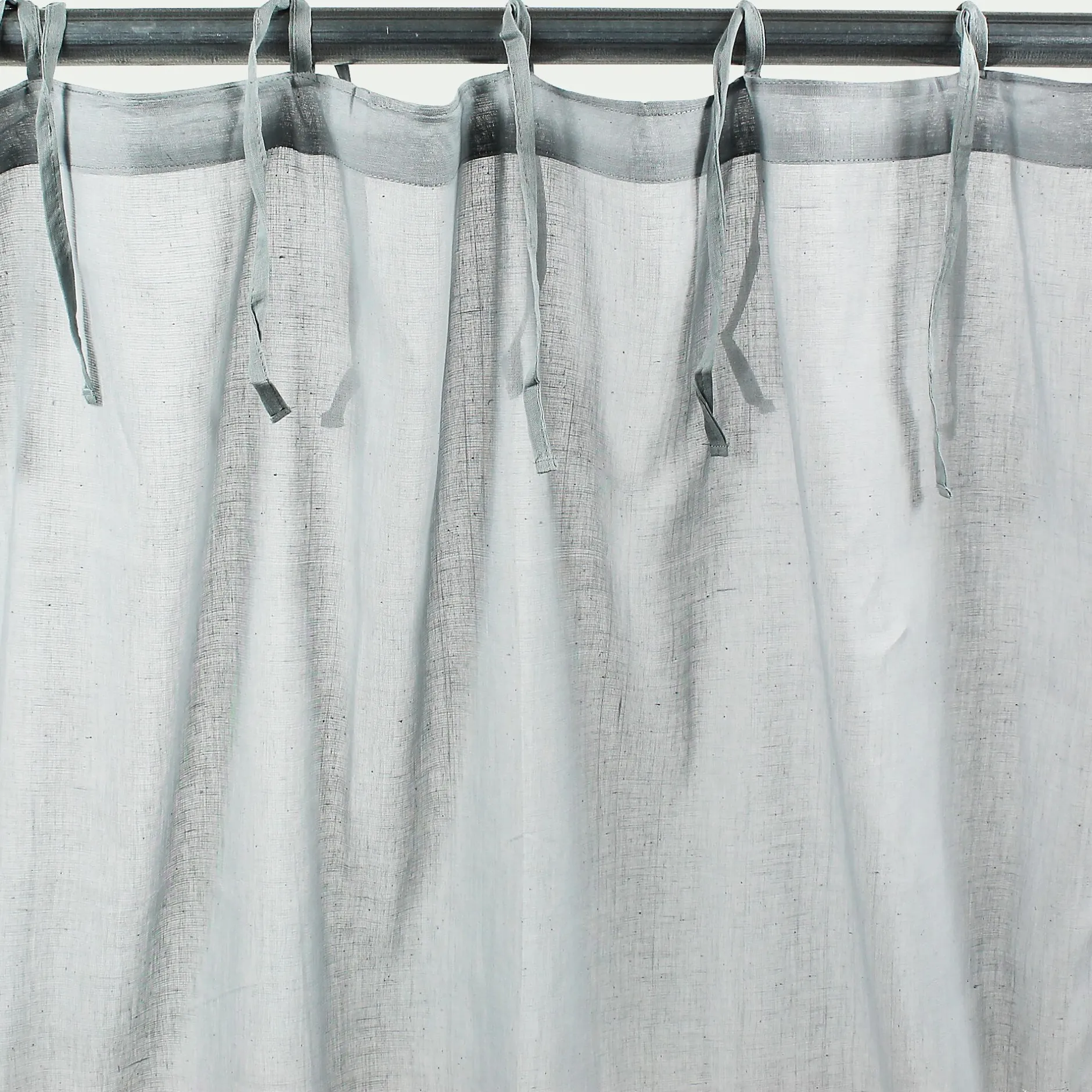 Voilage*alinea Voilage à nouettes en coton 105x250cm - Gris