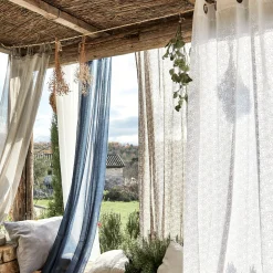 Voilage*alinea Voilage à nouettes en coton 105x250cm - Gris