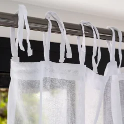 Voilage*alinea Voilage à nouettes en coton 105x250cm - Blanc