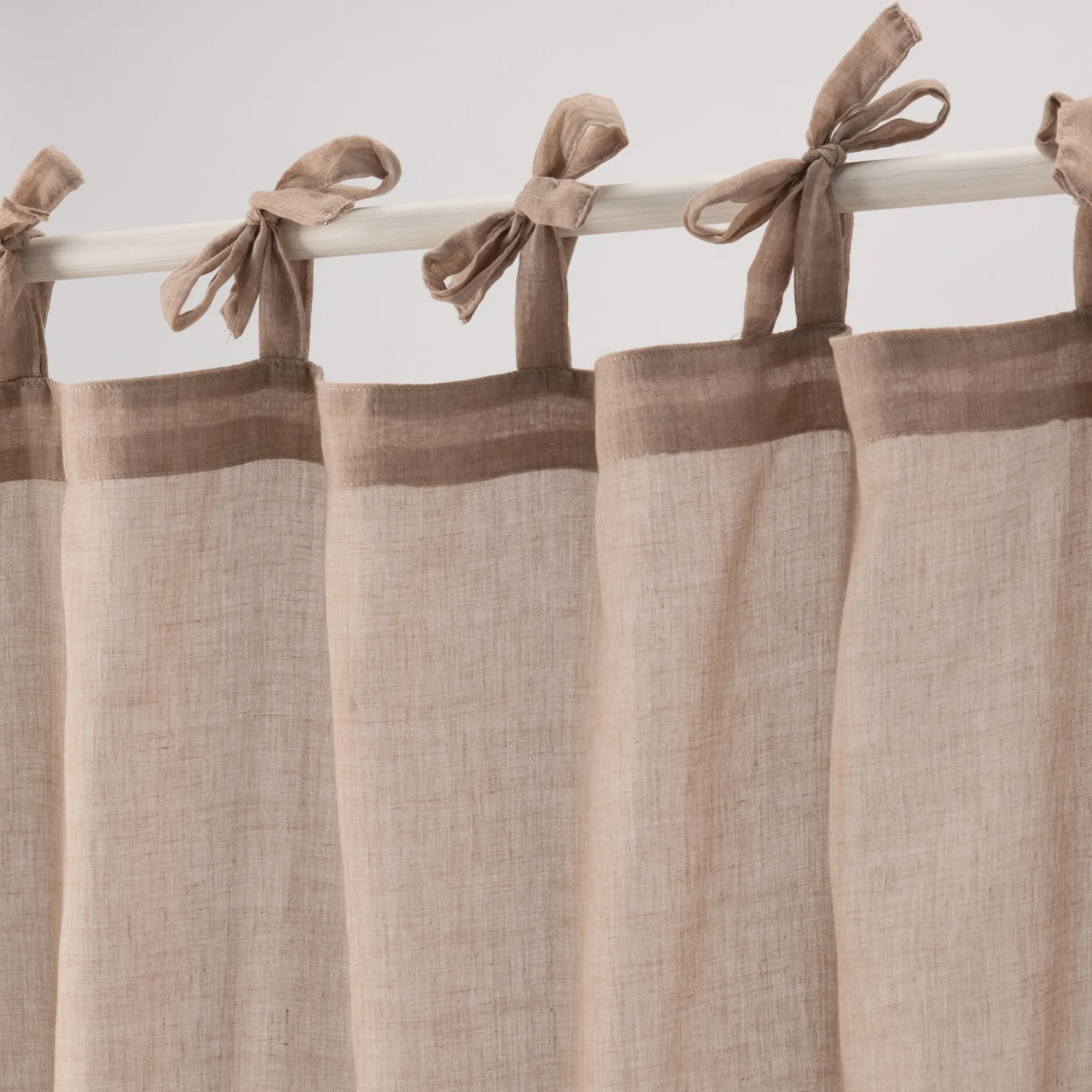 Voilage*alinea Voilage à nouettes en polyester et coton 130x250cm - alpilles Beige