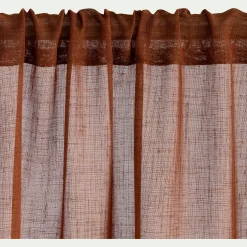 Voilage*alinea Voilage passe-tringle en polyester 140x250cm - Terracotta