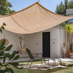 Voile D'Ombrage*alinea Voile d'ombrage carré en jute 3m - Naturel