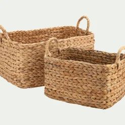 Accessoire De Salle De Bain|Panier*alinea X-SACHA PANIER EN JACINTHE D'EAU GM 47X26X34 S2